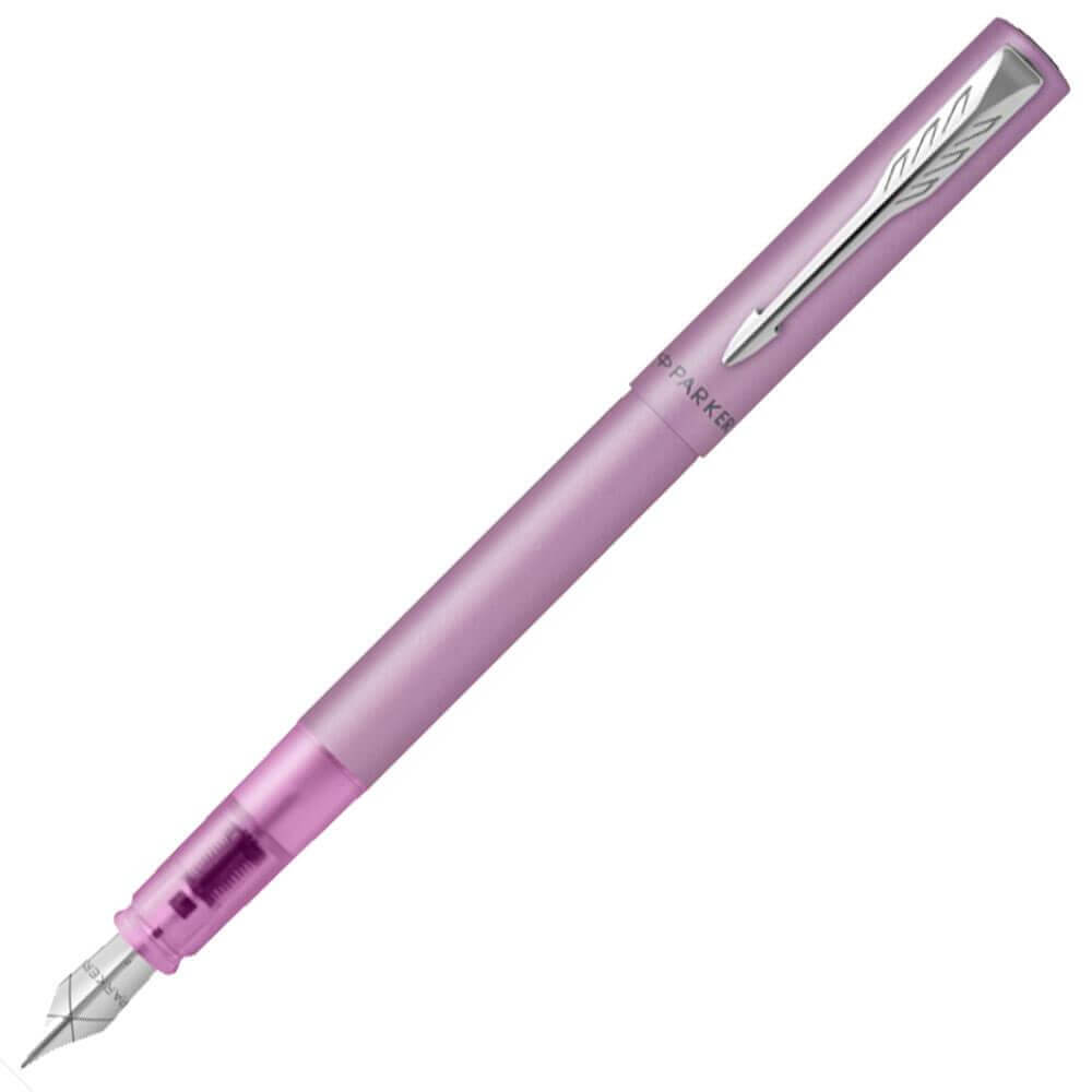 Parker Vector XL Blue Ink Fountain Pen in Lilac